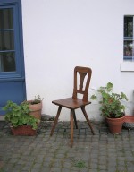 Vierersatz Biedermeier Stühle um 1830