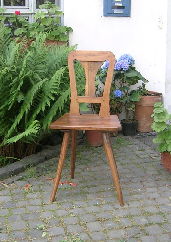 Vierersatz Biedermeier Stühle um 1830